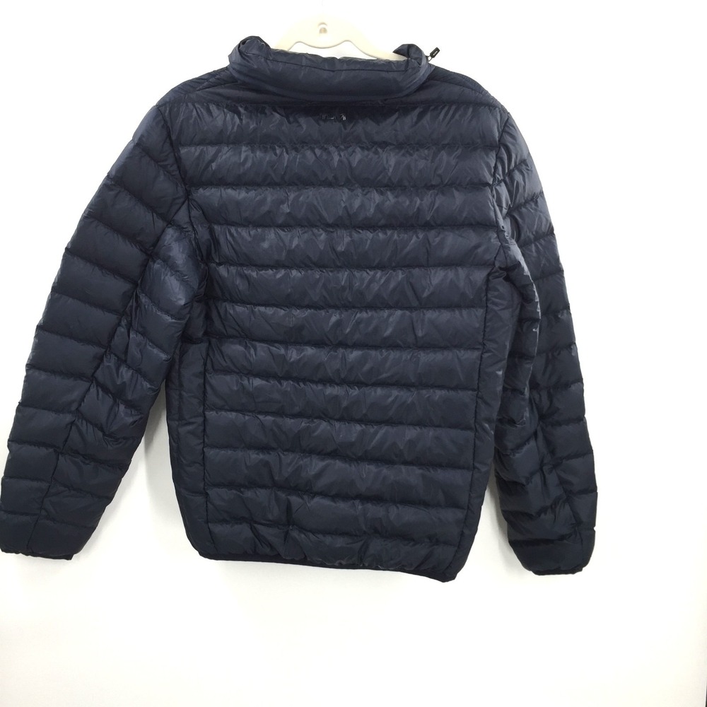 TUMI pax packable Navy Encore Boston Harbor Puffer jacket Sleep pillow Hood S - Picture 12 of 14
